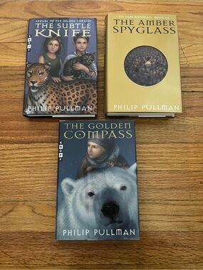 His Dark Materials Books Lot Trilogy 1-3 Set First American Editions HC 1st Ed